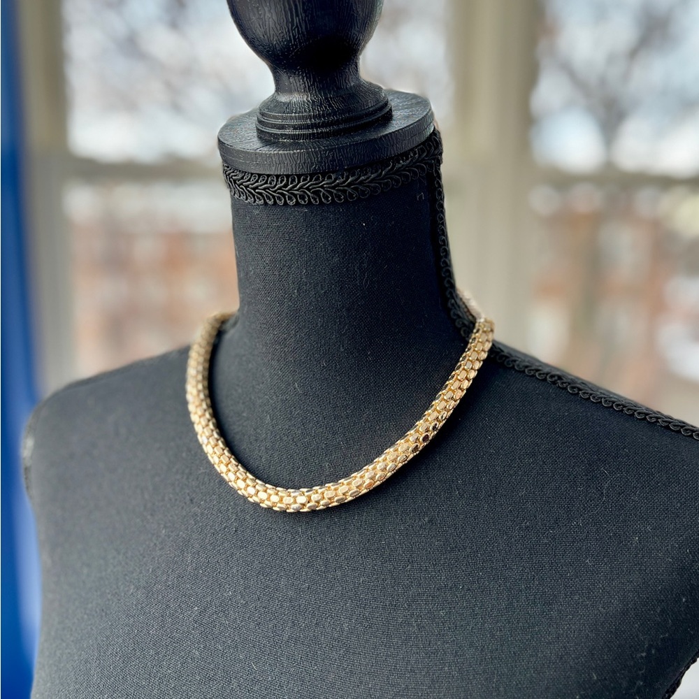 Banana Republic Gold-Tone Popcorn Chain Necklace